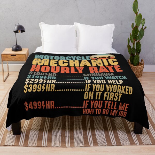 Item preview, Motorcycle Mechanic Hourly Rate Shirt Funny Mechanics Gifts For Men designed and sold by mbybdi.