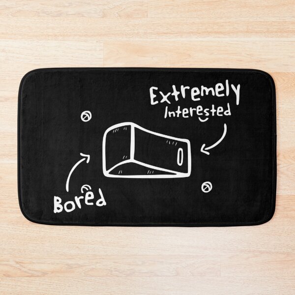 Item preview, Bored Extremely Interested ADHD Neurodiverse Black & White designed and sold by BrainFuzz.