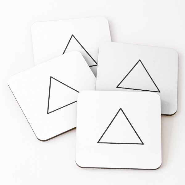 Item preview,  black and white triangle outline designed and sold by RaspberryGreen.