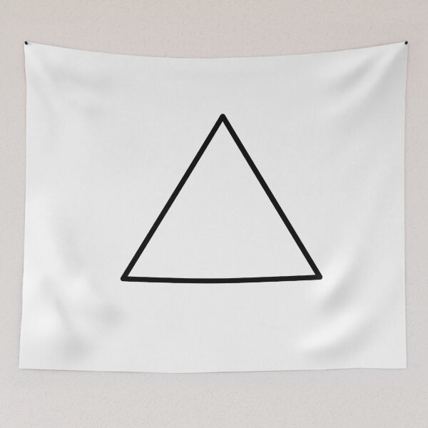 Item preview,  black and white triangle outline designed and sold by RaspberryGreen.