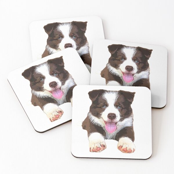 Item preview, Chocolate Brown Border Collie designed and sold by ElegantCat.