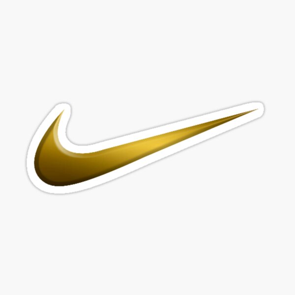 GOLD Nik Logo Mask Sticker