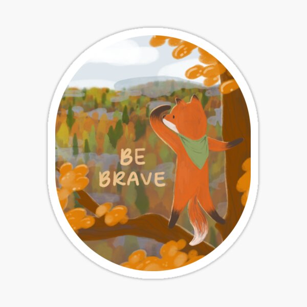 Brave Fox Sticker