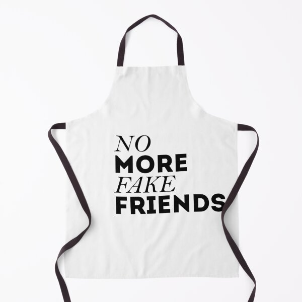 Item preview, NO MORE FAKE FRIENDS Text, Black and White designed and sold by GoosDoos.