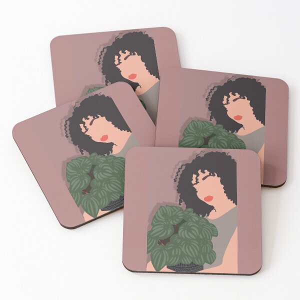 Item preview, Curly girl with plant designed and sold by JohCruz.
