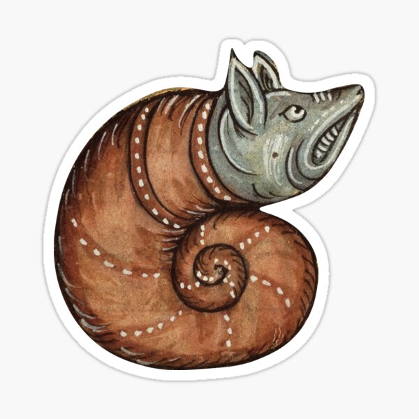 Vista previa del artículo con la obra «Meme de criatura caracol medieval», diseñado y vendido por ocddot.