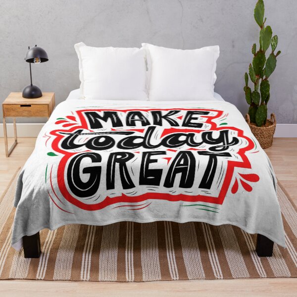 Item preview, MAKE TODAY GREAT - RED AND BLACK designed and sold by OMdesign10.