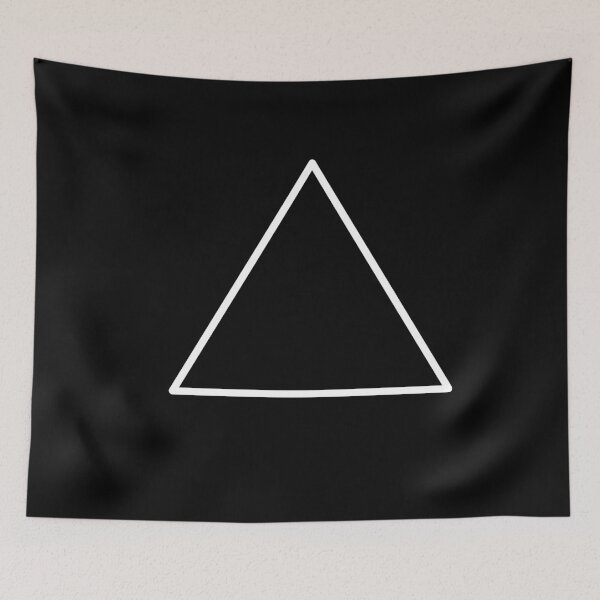 Item preview, black and white triangle outline designed and sold by RaspberryGreen.