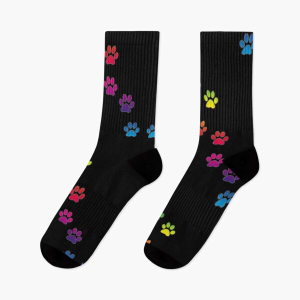 Item preview, colorful paw prints rainbow colors cute cats paw prints designed and sold by MadandMean.