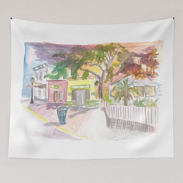 Item preview, Key West Street Scene With Key Lime Bakery designed and sold by artshop77.