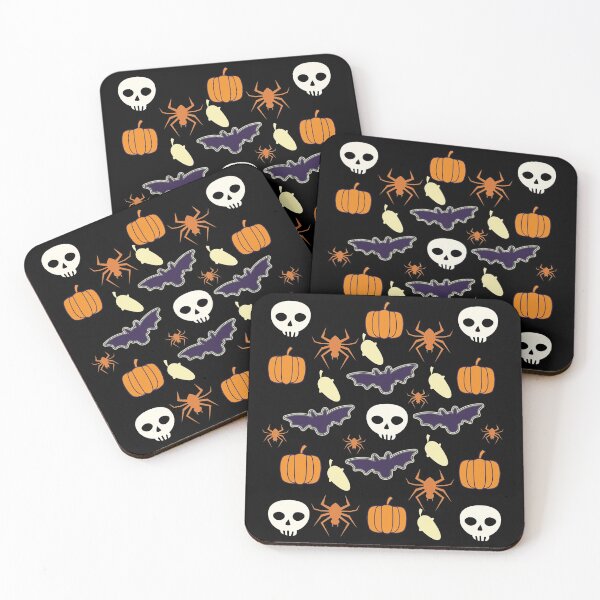 Item preview, pumpkins candy corns and bats halloween pattern answers,halloween pattern fabric crossword designed and sold by buzz1days.