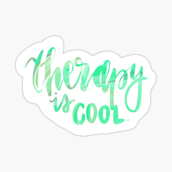 Therapy is COOL Sticker