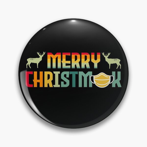 Artikelvorschau, Retro lustige niedliche fröhliche Weihnachtsmaske entworfen und verkauft von PlusAdore.