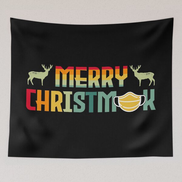 Item preview, Retro Funny Cute Merry Christmask  designed and sold by PlusAdore.