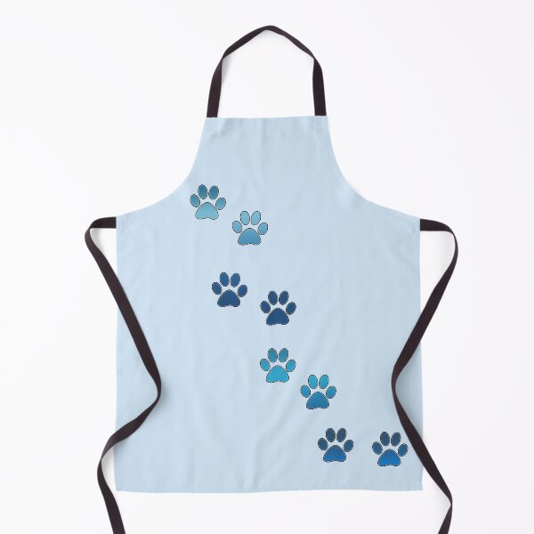 Item preview, Blue animal paw prints designed and sold by MadandMean.