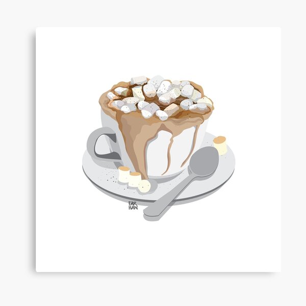 Hot Chocolate with Marshmallows Canvas Print