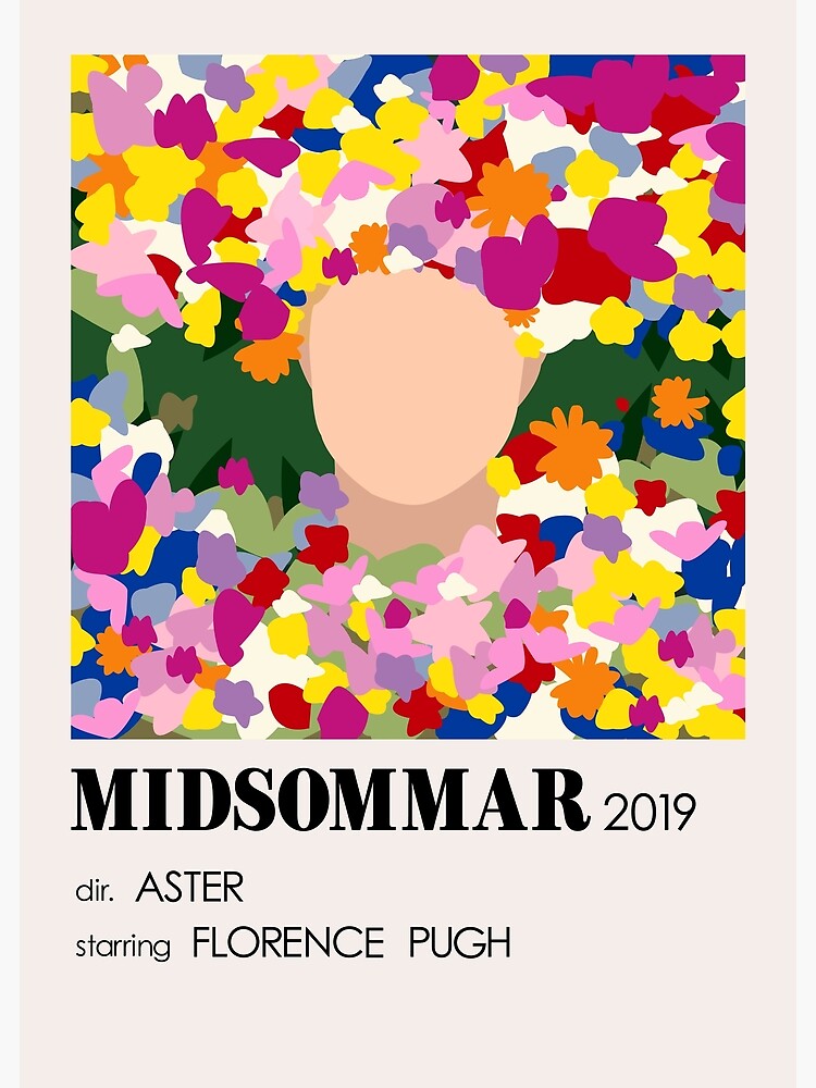 "Midsommar Simple Poster Illustration Ari Aster A24 Movie" Poster By ...