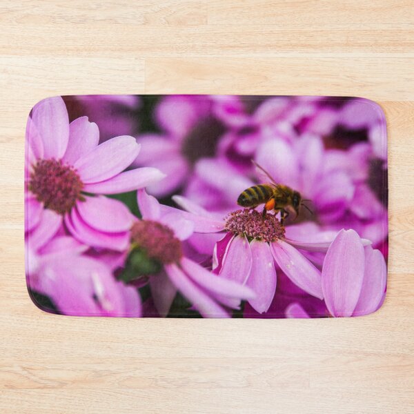 Item preview, Buzzing Bee on Pink Flowers at the Bendigo Conservatory designed and sold by Steven Jodoin.