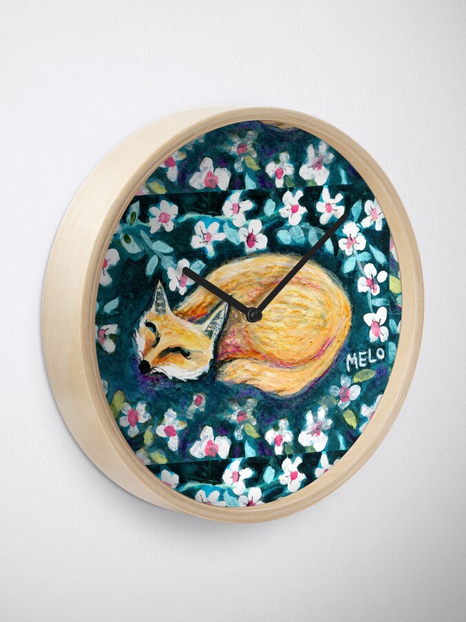 Alternate view of Fox Nap Clock