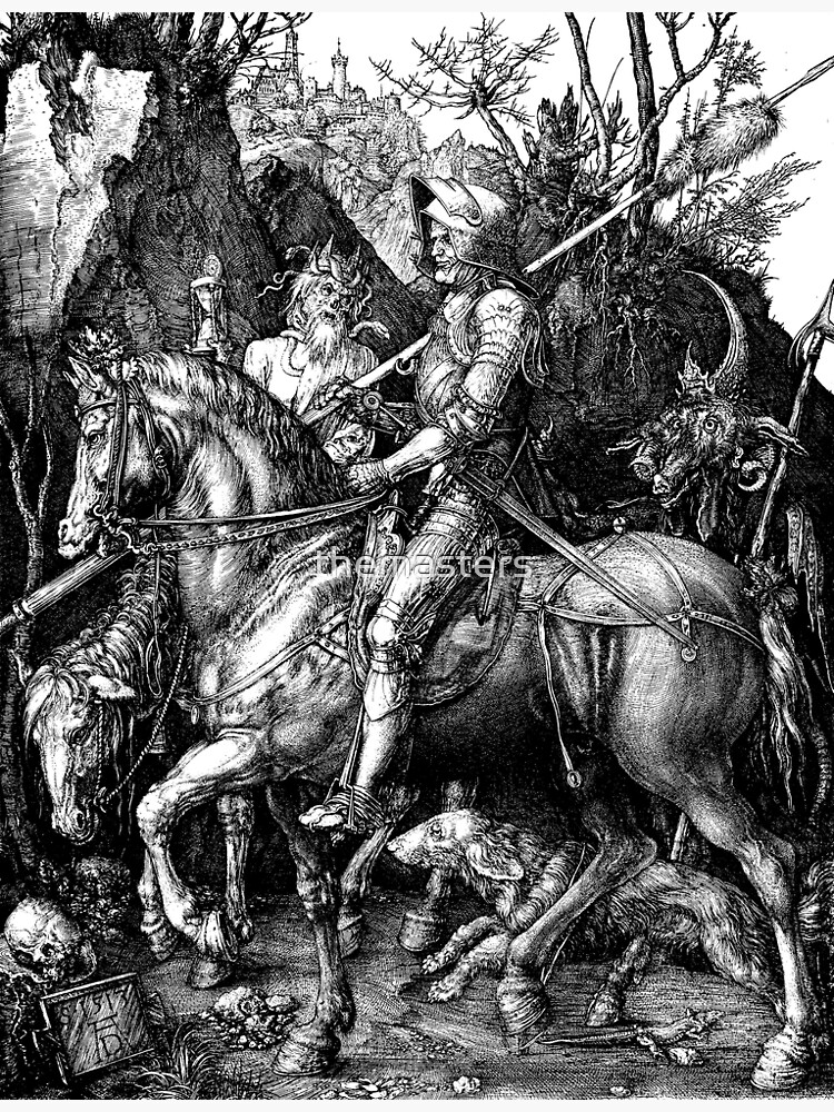 Discover Knight, Death and the Devil - Albrecht Durer Premium Matte Vertical Poster