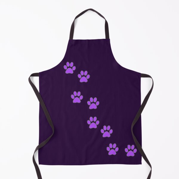 Item preview, Purple paw prints - animal print designed and sold by MadandMean.