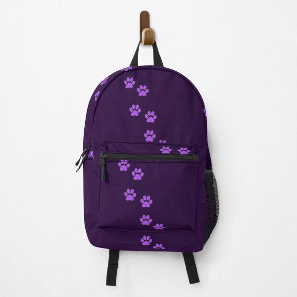 Item preview, Purple paw prints - animal print designed and sold by MadandMean.