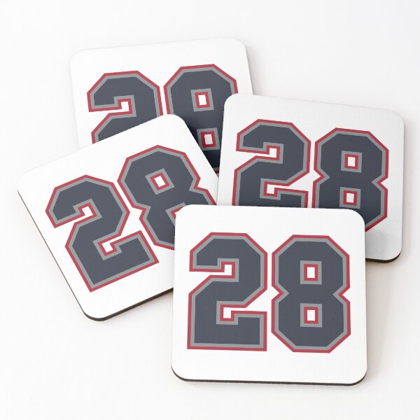 Item preview, 28 Navy Grey Red Sports Number Twenty-Eight designed and sold by HelloFromAja.