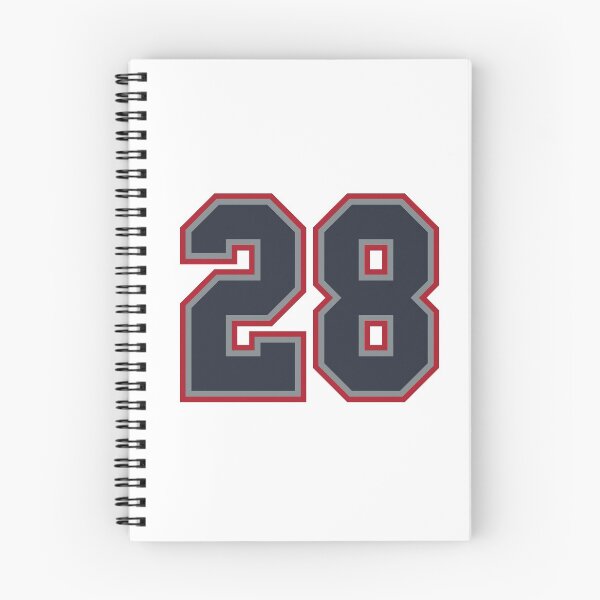 Item preview, 28 Navy Grey Red Sports Number Twenty-Eight designed and sold by HelloFromAja.