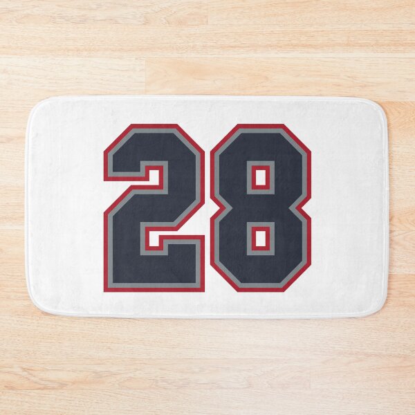 Item preview, 28 Navy Grey Red Sports Number Twenty-Eight designed and sold by HelloFromAja.