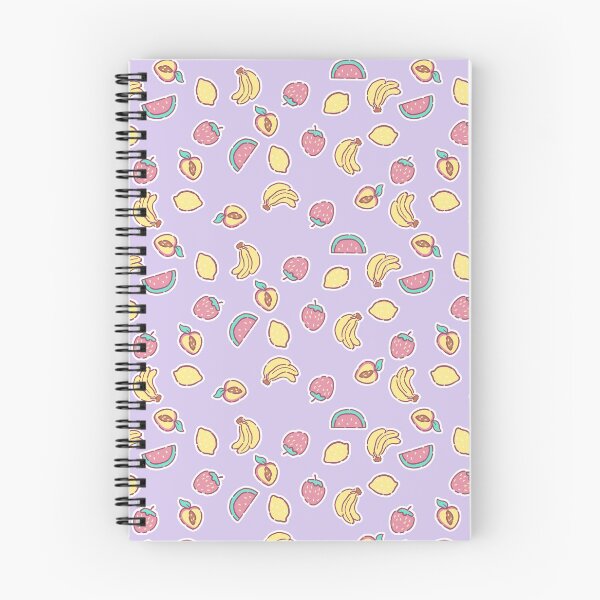 Item preview, Pastel Mini Fruit on Purple designed and sold by Cass Noel Studio.