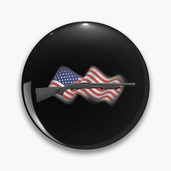 Item preview, Patriotic Black Pump-Action Shotgun designed and sold by NorseTech.
