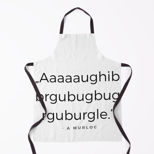 Item preview, Aaaaaughibbrgubugbugrguburgle - Murloc Quote Black Version designed and sold by ubaDesigns.