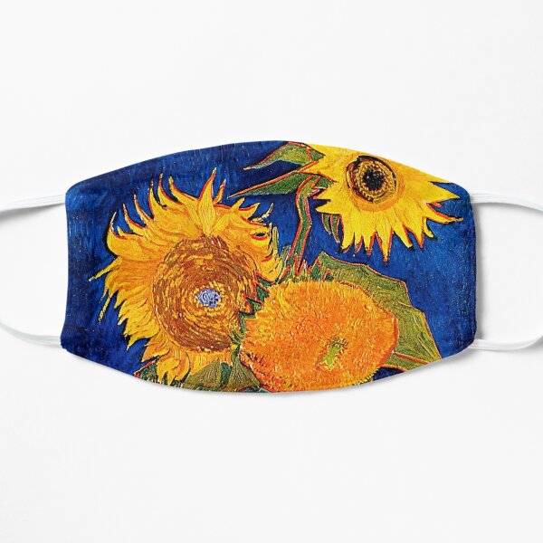 Van Gogh - Vase With Five Sunflowers Flat Mask