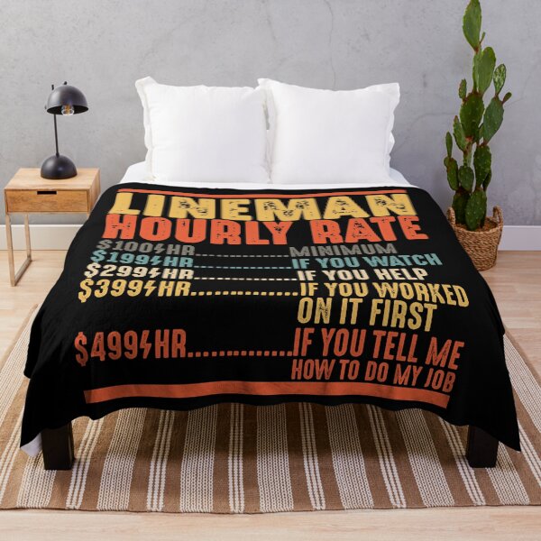 Item preview, Lineman Hourly Rate Shirt Funny Lineman Gifts designed and sold by mbybdi.