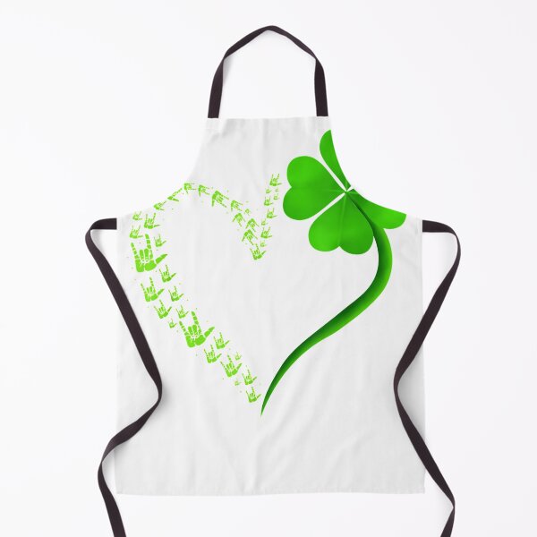 Item preview, I Love You Hand Sign Language Heart Shamrock St Patricks Day  designed and sold by GillesBoffrand.