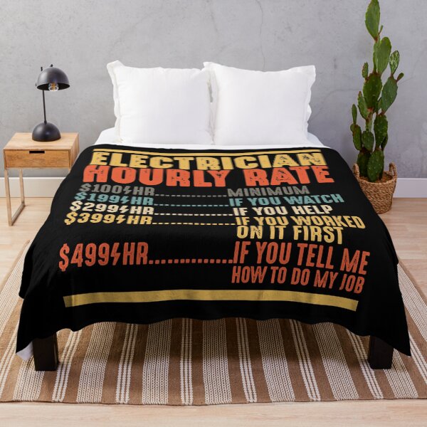 Item preview, Electrician Hourly Rate Shirt Funny Electrician Gifts designed and sold by mbybdi.