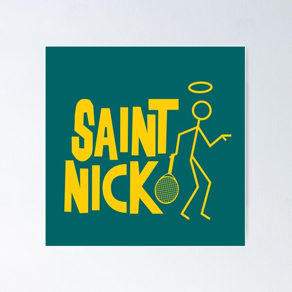 Item preview, Saint Nick Kyrgios. Nick Kyrgios tennis supporter design designed and sold by Girty.