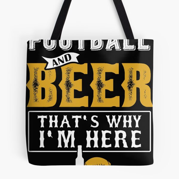 Artikelvorschau, Fußball und Bier Deshalb bin ich hier Geschenk, Game Day Geschenk Design entworfen und verkauft von Lisbob.