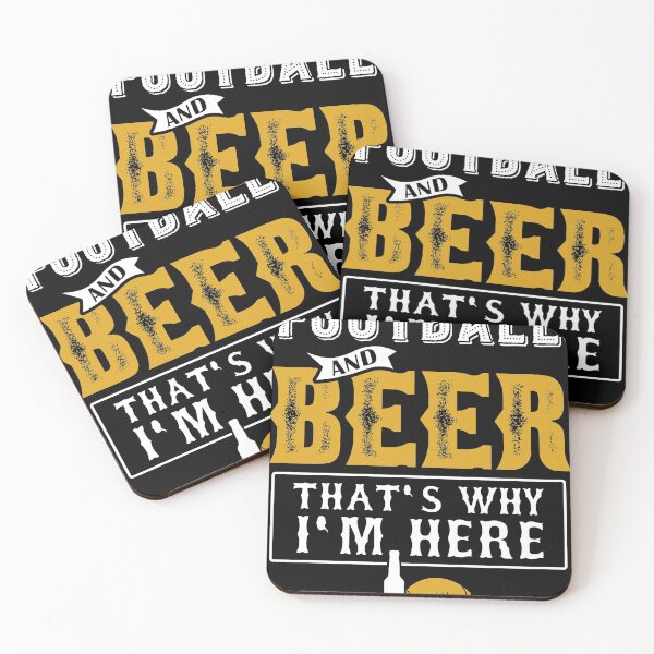 Artikelvorschau, Fußball und Bier Deshalb bin ich hier Geschenk, Game Day Geschenk Design entworfen und verkauft von Lisbob.
