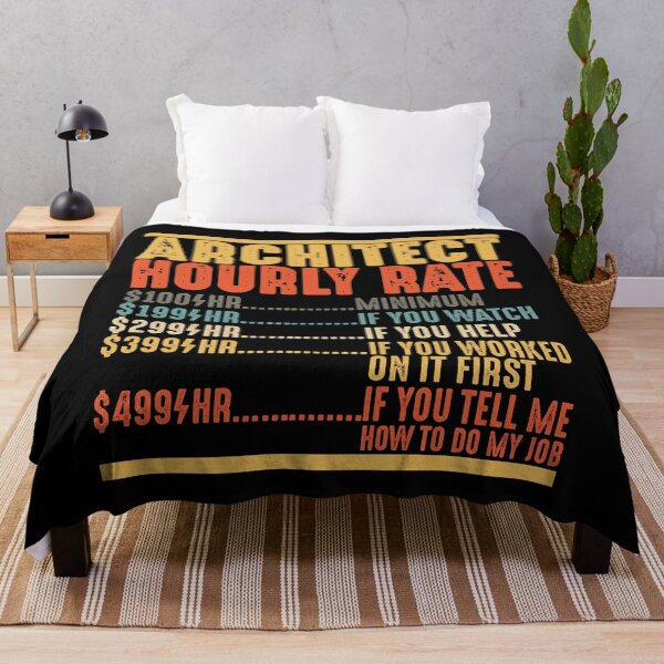 Item preview, Architect Hourly Rate Shirt Funny Architecture Gifts designed and sold by mbybdi.