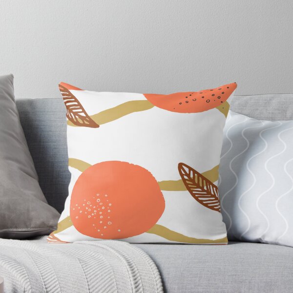 Item preview, Oranges pattern, oranges aesthetic, mid mod print, autumn kitchen decor designed and sold by PompBlossom.