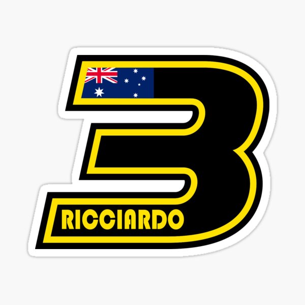 Daniel Ricciardo - 3 Pegatina
