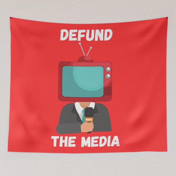 Item preview, Defund the media designed and sold by Zaibo.