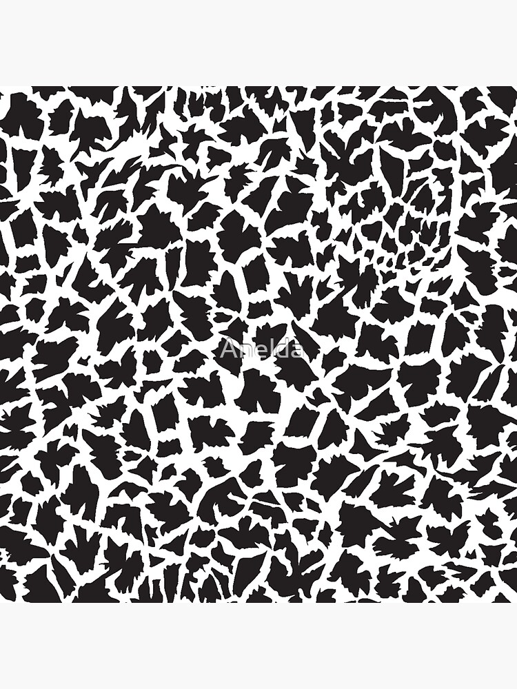 "Safari black & white animal print" Sticker for Sale by Anelda Redbubble