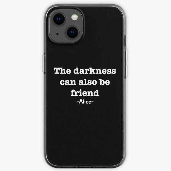 la oscuridad también puede ser amiga Funda blanda para iPhone