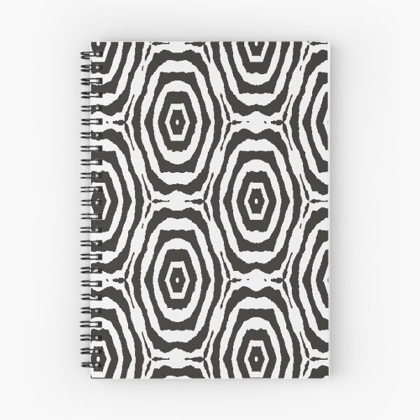 Item preview, hexagonal black and white abstract geometric pattern designed and sold by rysunki-malunki.