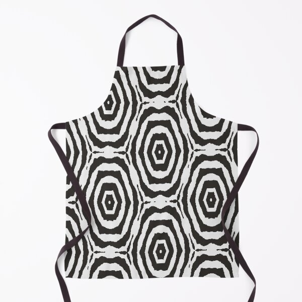 Item preview, hexagonal black and white abstract geometric pattern designed and sold by rysunki-malunki.
