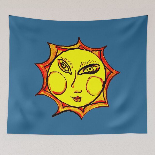 Item preview, Smiling Yellow Sun Blue Sky designed and sold by Istvan Ocztos.