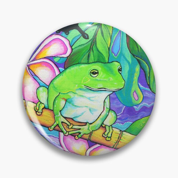 Item preview, Frog Frangipani designed and sold by NikkiHulleman.