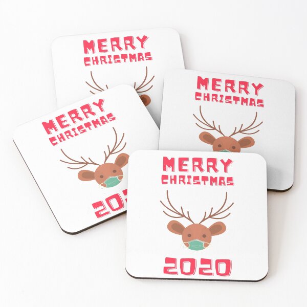 Item preview, Quarantine Christmas deer cartoon designed and sold by OneTimeEngineer.